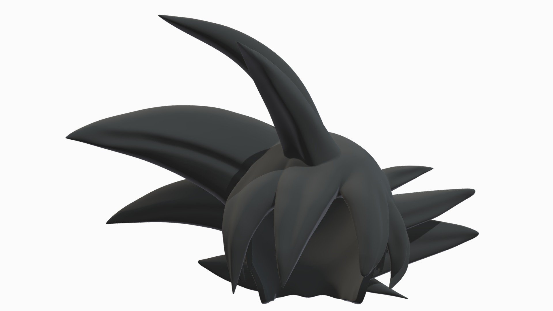 Made in Zbrush - GOKU HAIR - Buy Royalty Free 3D model by Viky_3D (@VikyStefiniv) 3d model