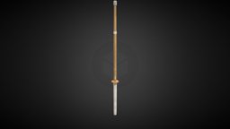 Shinai fencing, kendo, weapon, gameasset, sword, gameready, japanese