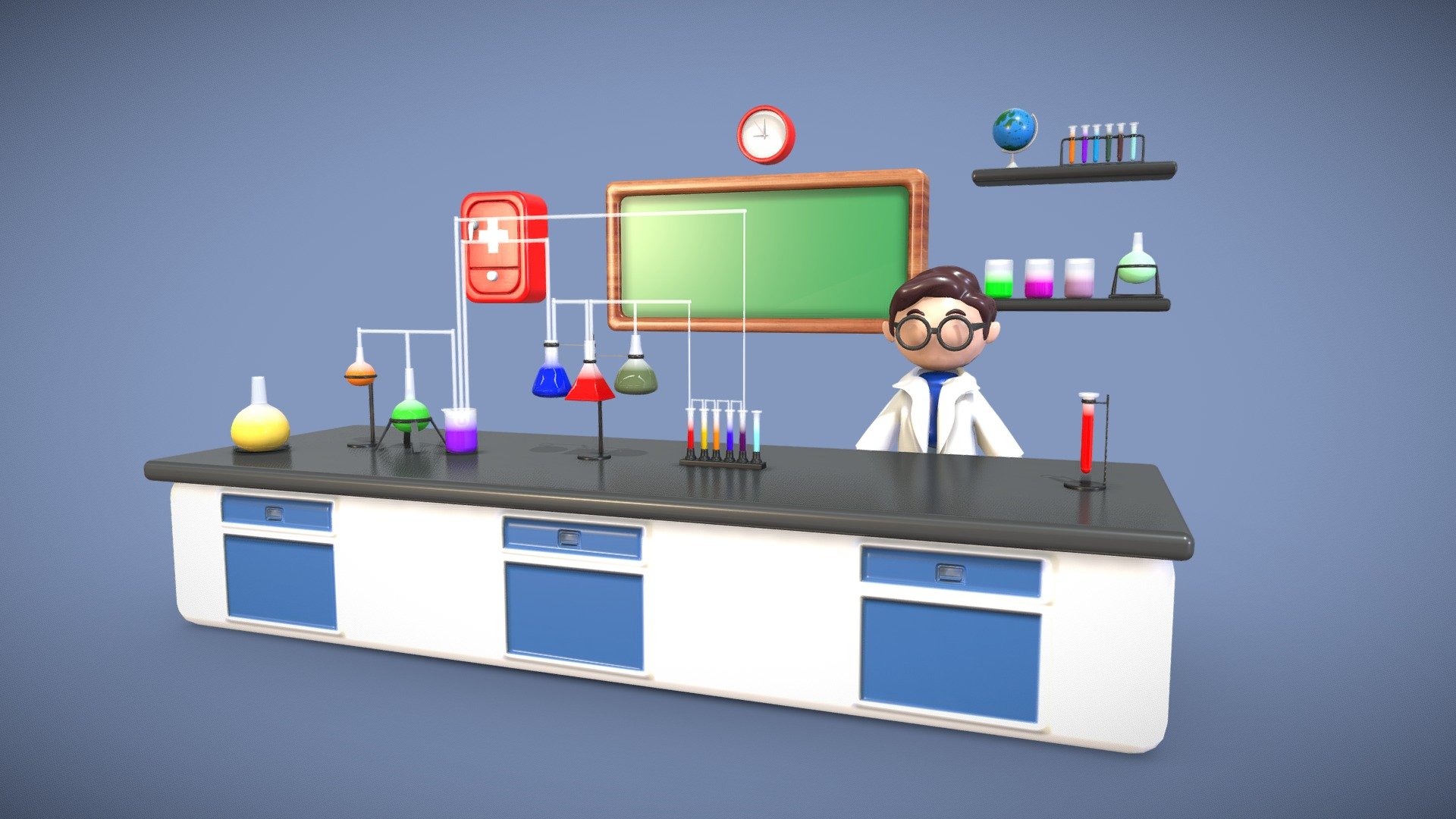 Total 8 Model's
Get ready to bring your medical projects to life with Cartoon Medical Lab - the ultimate 3D model solution that combines both realism and a hint of fun. With our expert design and animation team, we've created a stunning collection of medical lab equipment, instruments, and tools that are not only visually appealing but also highly accurate. Each model is crafted with meticulous attention to detail, giving you access to high-quality 3D assets that are perfect for educational presentations, medical training courses, or even video game development. Whether your goal is to educate or entertain, you can trust Cartoon Medical Lab to deliver the perfect blend of realism and whimsy every time. So why wait? Start exploring our vast collection today and take your medical projects to the next level!
.
.
Download it for free and get started. . For more such cool and interesting content follow us on: https://www.instagram.com/neshallads/ 
Drop Your Comments &amp; Reviews!

Visit Us! https://neshallads.com/ - Lab_ Setup - Buy Royalty Free 3D model by neshallads 3d model
