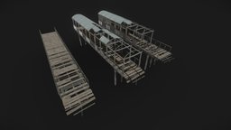 Modular Bridge Asset modular-assets, asset, lowpoly, modular, bridge