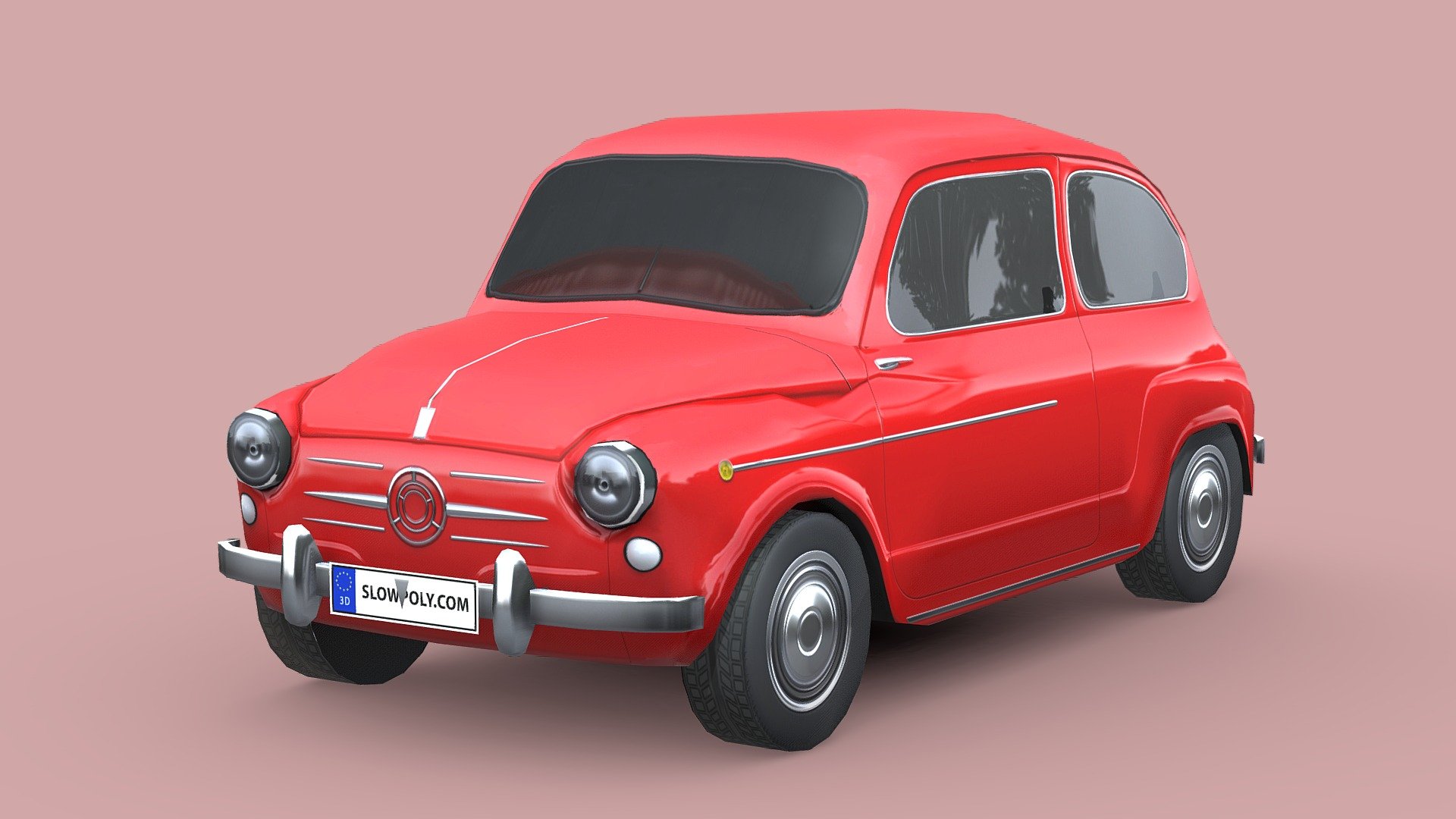 Buckle up and join the ride with our incredible 3D model car! With few polygons, it’s light, flexible, and realistic. High-quality textures bring it to life. Effortlessly integrate it into any project and let your creativity soar. Get ready for a thrilling journey!

If you love this 3d model and curious about how it’s done, visit our tutorial here: 
https://www.slowpoly.com/l/course unlock the technique, tool and trick to crafting this detailed-looking low poly car now! - Fiat 600D 1965 - Buy Royalty Free 3D model by slowpoly 3d model