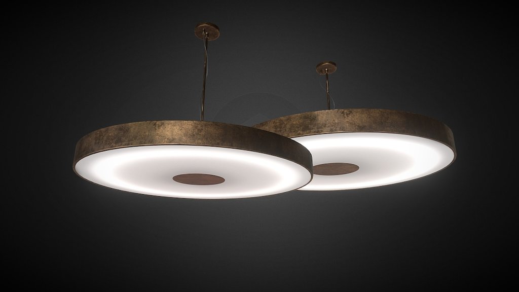 Ceiling light - 3D model by gryaznov 3d model