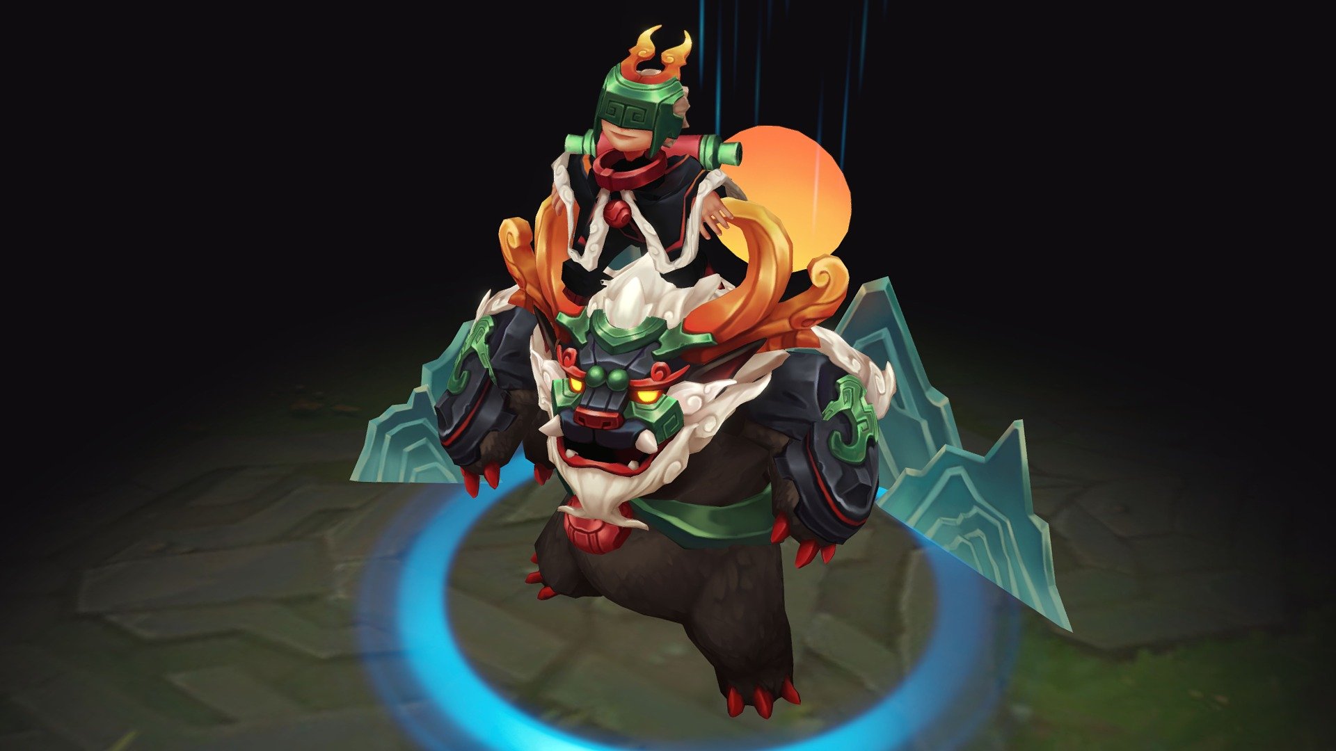Heyyy, 
I'm very excited to share with you my first LOL fanskin, it's Nunu &amp; Wilump in a Shan Hai Scrolls theme! ✨ An amazing concept by @skylerchui  on twitter 🌟 
ArtStation : https://www.artstation.com/kenyart
floor : Riot Games
(I'll fix the skinning soon) - Nunu & Willump Shan Hai Scrolls Fan Skin - 3D model by Keny Bigny (@KenyBigny) 3d model