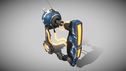 Blaster blaster, substancepainter, substance, painter, weapon, blender, sci-fi, futuristic, gun