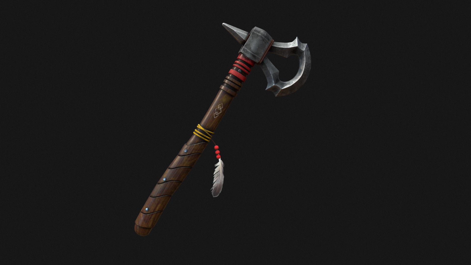 Assassins Creed Tomahawk
Modeling in maya 
Texturing : substance painter and photoshop
my Artstation:www.artstation.com/artist/mohsen_esfandyar - Tomahawk - 3D model by mohsen_esfandiar 3d model