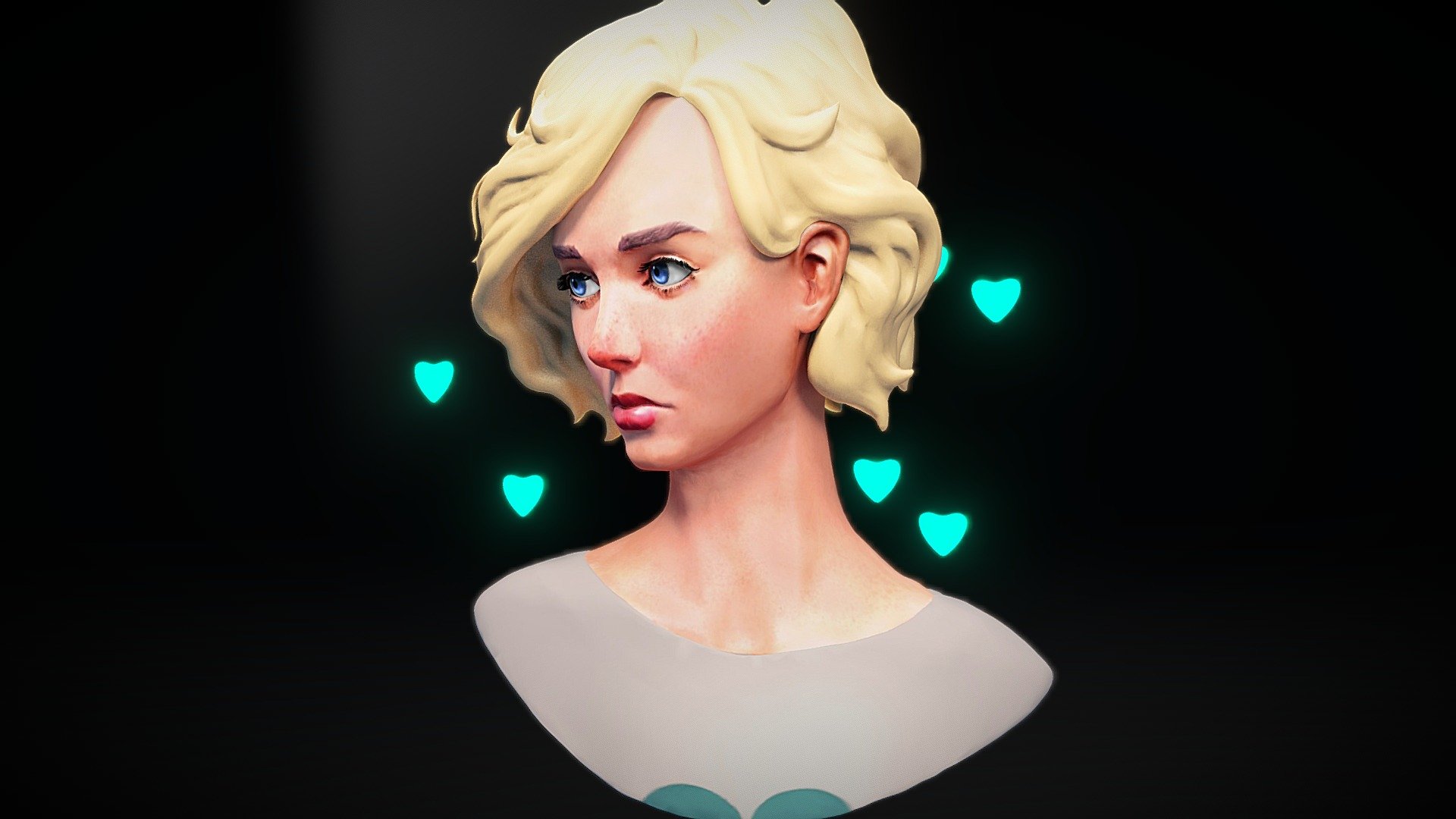 Sculpted this based on artwork by Svetlana Tigai. :)

See Final renders at : https://www.artstation.com/artwork/z8dm6

Links to my socials:
https://veer.carrd.co/ - Evie Sculpt - 3D model by veer (@artsyveer) 3d model