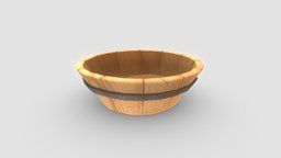 Basket basket, game-ready, game-asset, blender, gameart, substance-painter, gameasset, stylized, anime, gameready