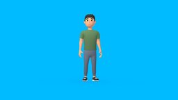 HYPER CASUAL CHARACTER toon, games, mesh, b3d, lowpolygon, lowpolycharacter, lowpolymodel, lowpoly-blender, character, lowpoly, characters