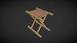 Chinese Huchuang "Barbarian Seat" china, 522, rit-3ddd, substancepainter, chair, design, environment