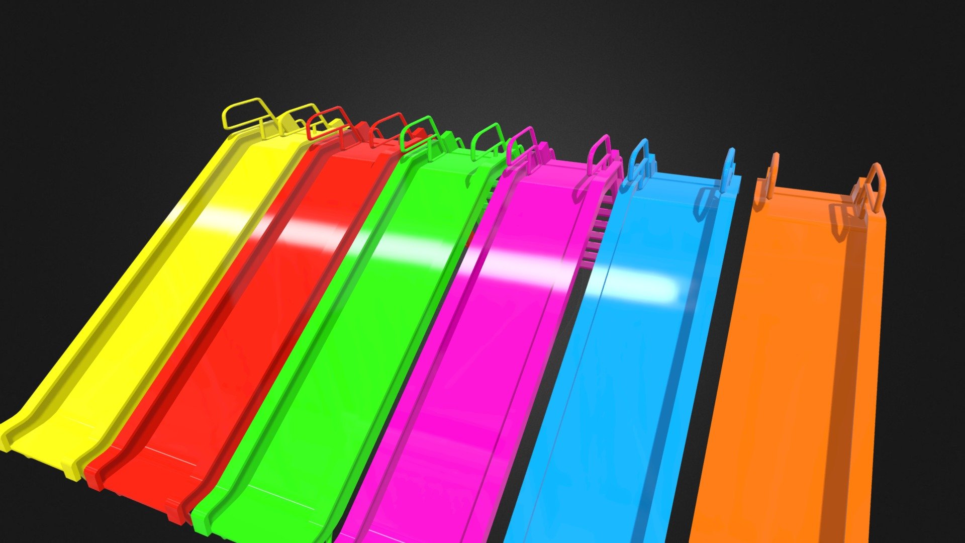 contact for purchase +923149343181 WhatsApp - Slide PlayGround colourful - 3D model by saqlain (@mirzabaig4445) 3d model