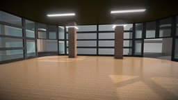 Single-storey Office office, building, open-plan
