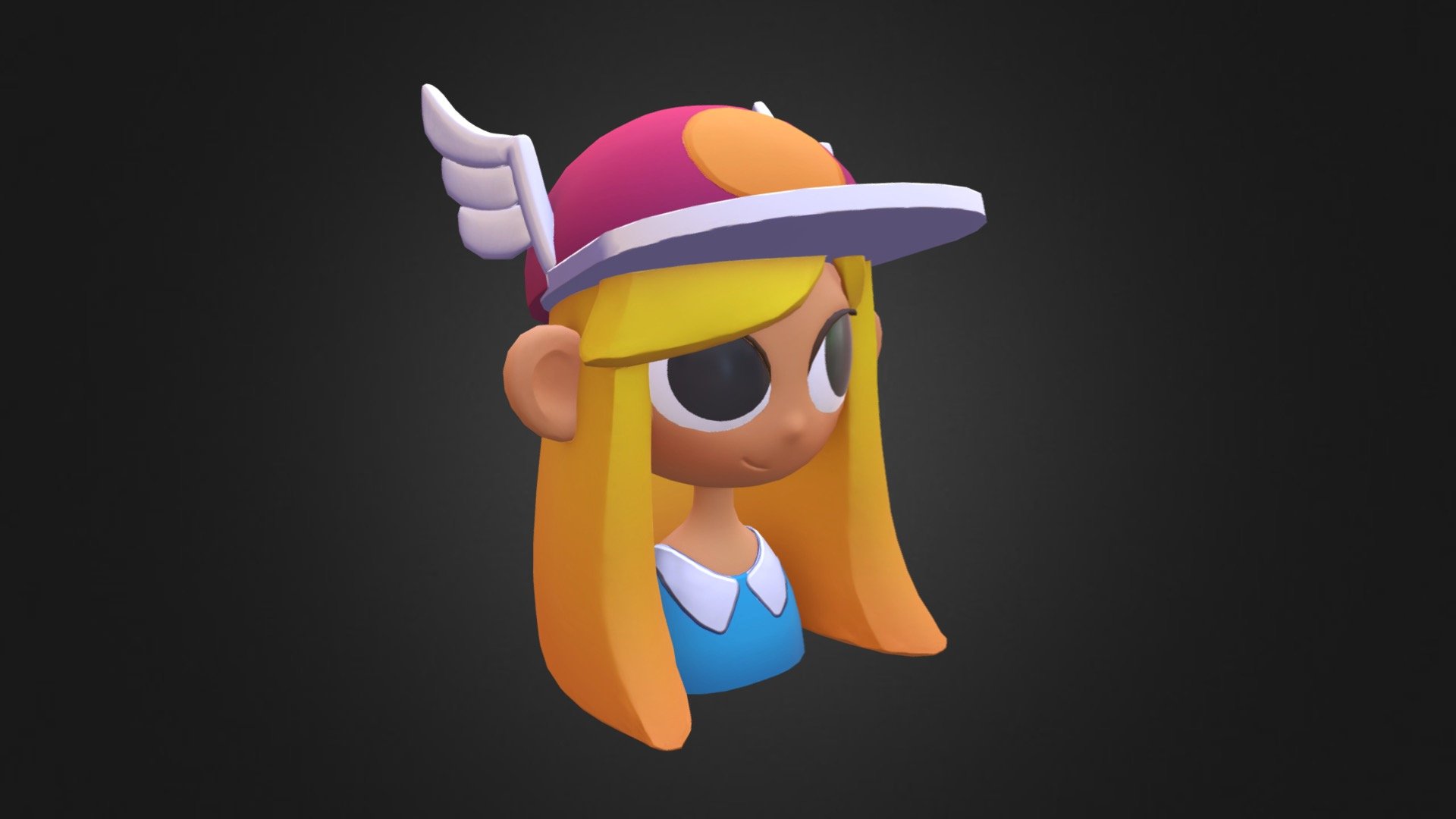 Cartoon Portrait - 3D model by msara 3d model