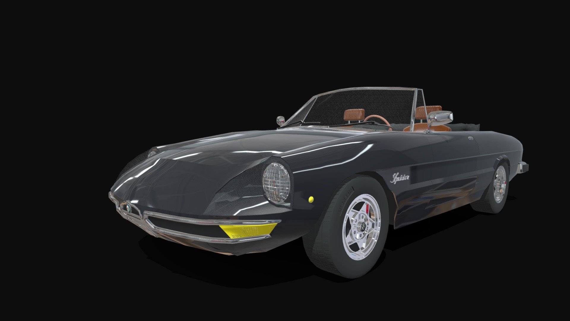 Alfa Romeo Spider 1970 by Blender2.91 - Alfa Romeo Spider - Download Free 3D model by Nommoc (@kikumi) 3d model