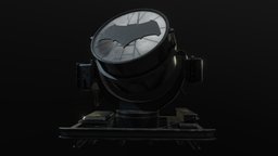 Bat signal batman, dc, batsignal, substancepainter, blender3d
