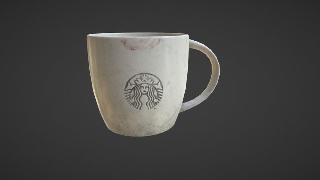 old starbucks mug - 3D model by Łukasz Tomczewski (@LukaszTomczewski) 3d model
