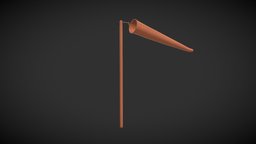 Wind_Sock wind, tools, windsock, equipment, props, weather, props-assets, 3dmodel, gagdet