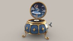 Ornate Music Box sky, ornate, cloud, ballerina, magical, dancer, realis, substancepainter, substance