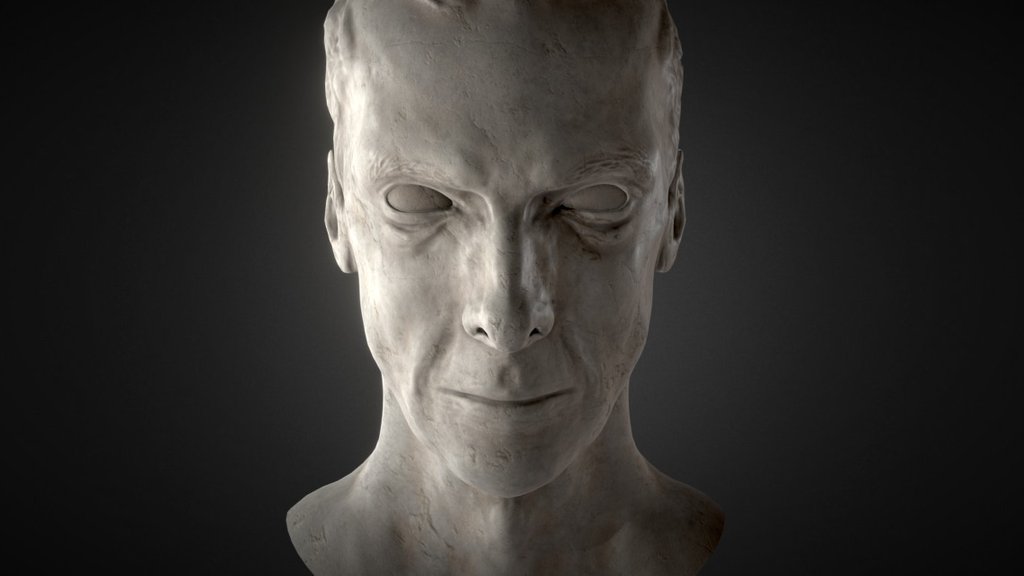 This one is a quick study of the actor peter capaldi's face I did on a free evening. Because it never had the purpose of becoming a finished project, I used an old basemodel which does not have a very good meshstructure. Also because of it being a study with the purpose of training my eyes, i only indicated the hair and didn't bother finishing it 3d model