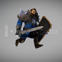 Darmian the Warrior games, warrior, run, battle, die, moba, idle, battlesouls, maya, game, walk, animation, animated, steam, souls