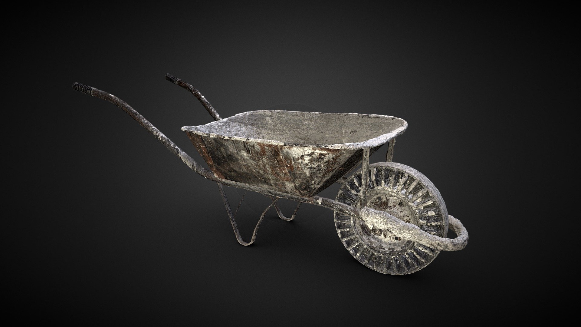 Photogrammetry Single Wheel Iron Trolley Lowpoly Model - Single Wheel Iron Trolley 3D scan - Buy Royalty Free 3D model by grafi (@zdenkoroman) 3d model