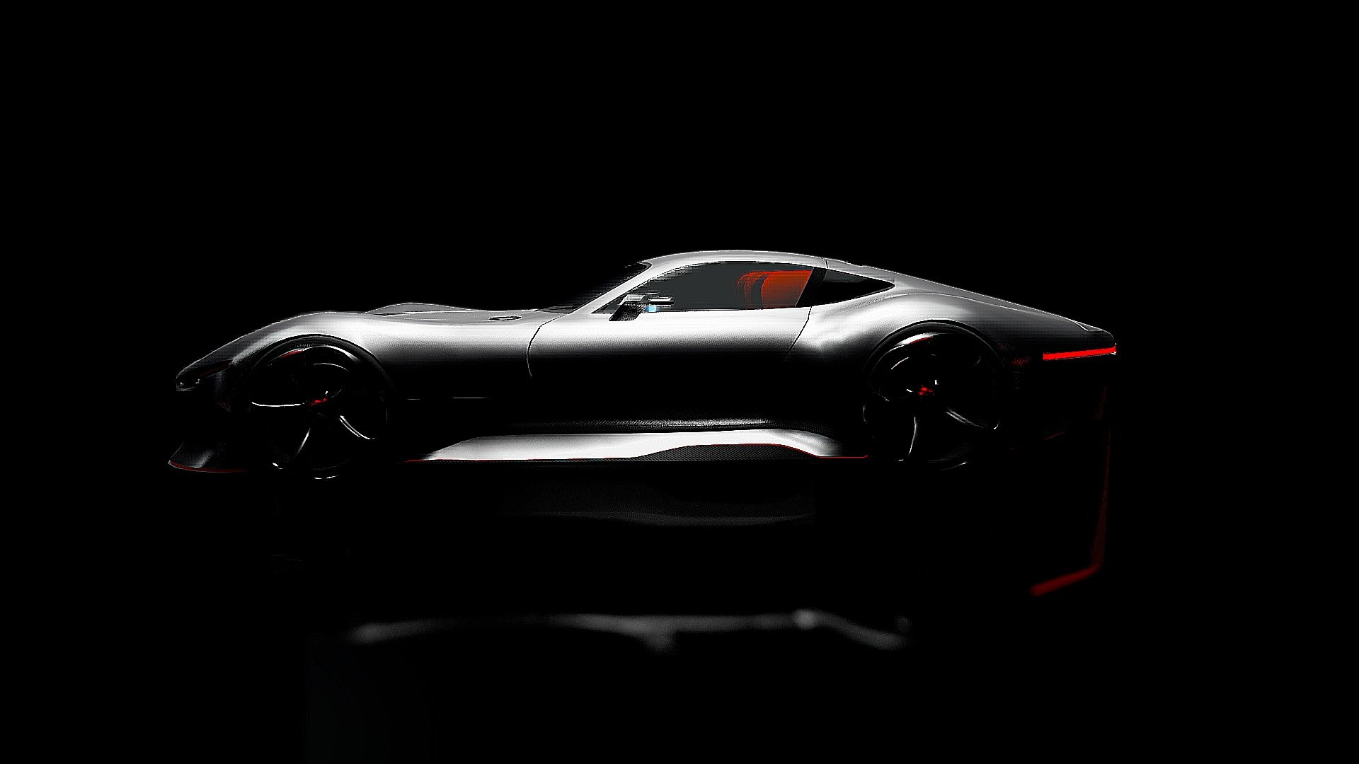 La Mercedes-Benz AMG Vision Gran Turismo est un concept car du constructeur automobile allemand Mercedes-Benz / AMG. Initialement entièrement virtuelle, destinée au jeu vidéo Gran Turismo 6 de la console de jeux vidéo PlayStation 3 de Sony, elle est présentée en maquette taille réelle en 2013, puis commercialisée en 5 exemplaires. Avec un design hors norme et ultra futuriste de jeu vidéo / science-fiction, inspiré des Mercedes-Benz SLS AMG, Formule 1, Batmobile, Mercedes-Benz 300 SL et autres Tuning de Mercedes-AMG&hellip;, ce modèle fait partie d'une vingtaine de véhicules conceptuels virtuels de la série « Vision Gran Turismo » du jeu vidéo Gran Turismo 6 (voir liste des voitures Vision Gran Turismo) 3d model