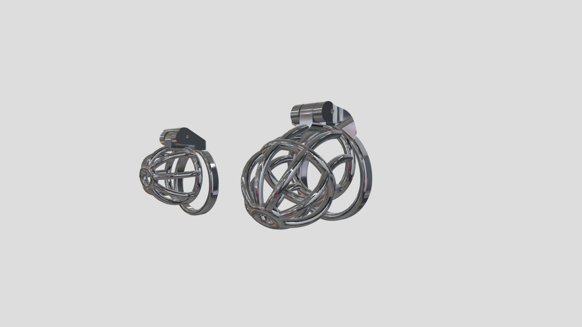 Male Chastity Device Large and Small V1 - Male Chastity Device V1 - 3D model by paintpenis 3d model