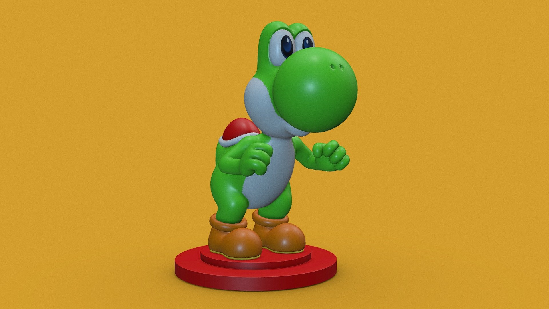 Yoshi - 3D model by Tamires Bertollotto (@tamiresllotto) 3d model