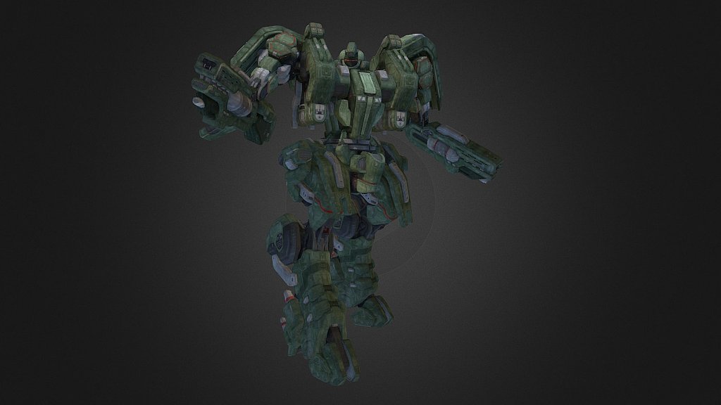 A clunky war-machine designed for jungle warfare 3d model
