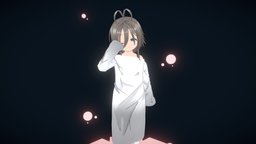 Sleepy kid sleepy, animemodel, freemodel, anime3d, vroid, anime