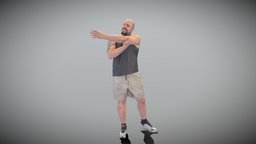 Bald man working out 433