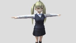 【Anime Character】Alex/Alice (V2/Unity 3D) japan, animemodel, anime3d, japanese-style, anime-character, vroid, unity, anime, japanese