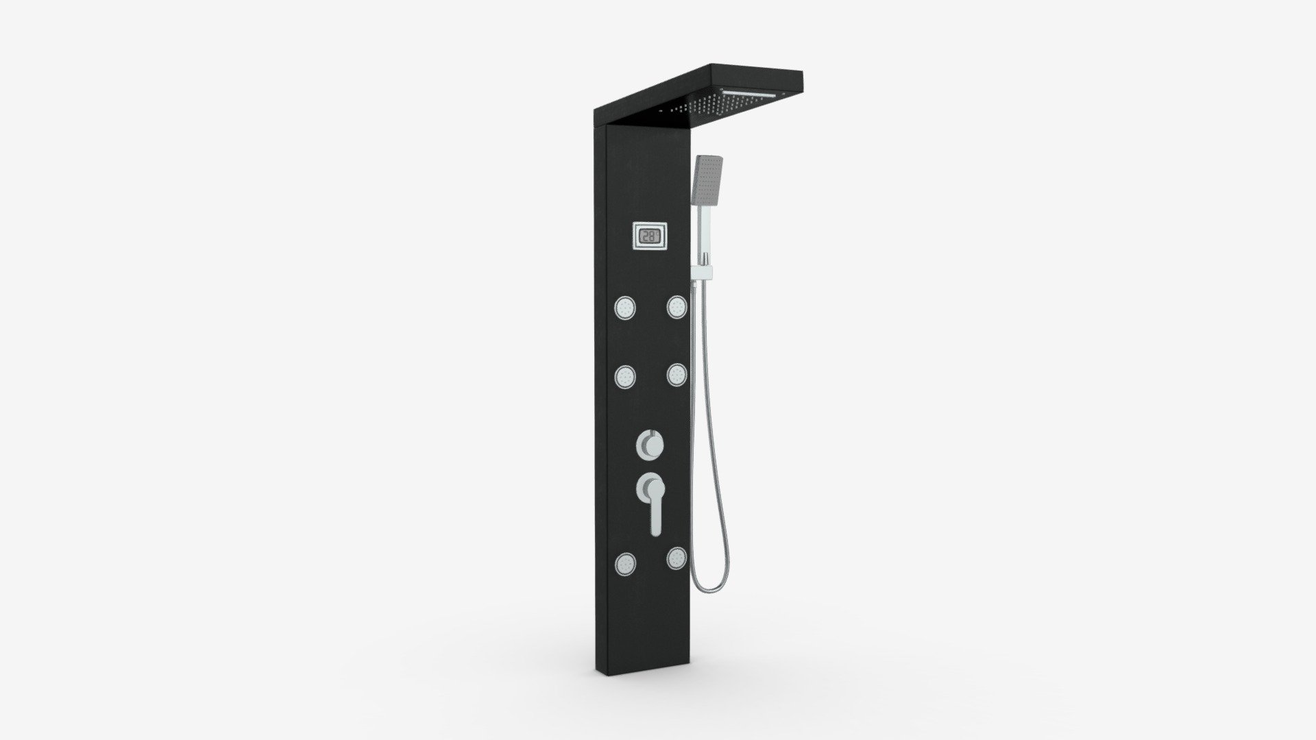 Panel Tower Faucet System With Display 03 - Buy Royalty Free 3D model by HQ3DMOD (@AivisAstics) 3d model