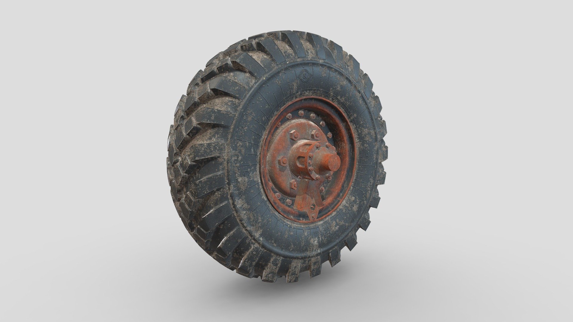 3D Model ZIL-157 truck Wheel / 3D модель - Колесо грузового автомобиля ЗИЛ-157 3d model
