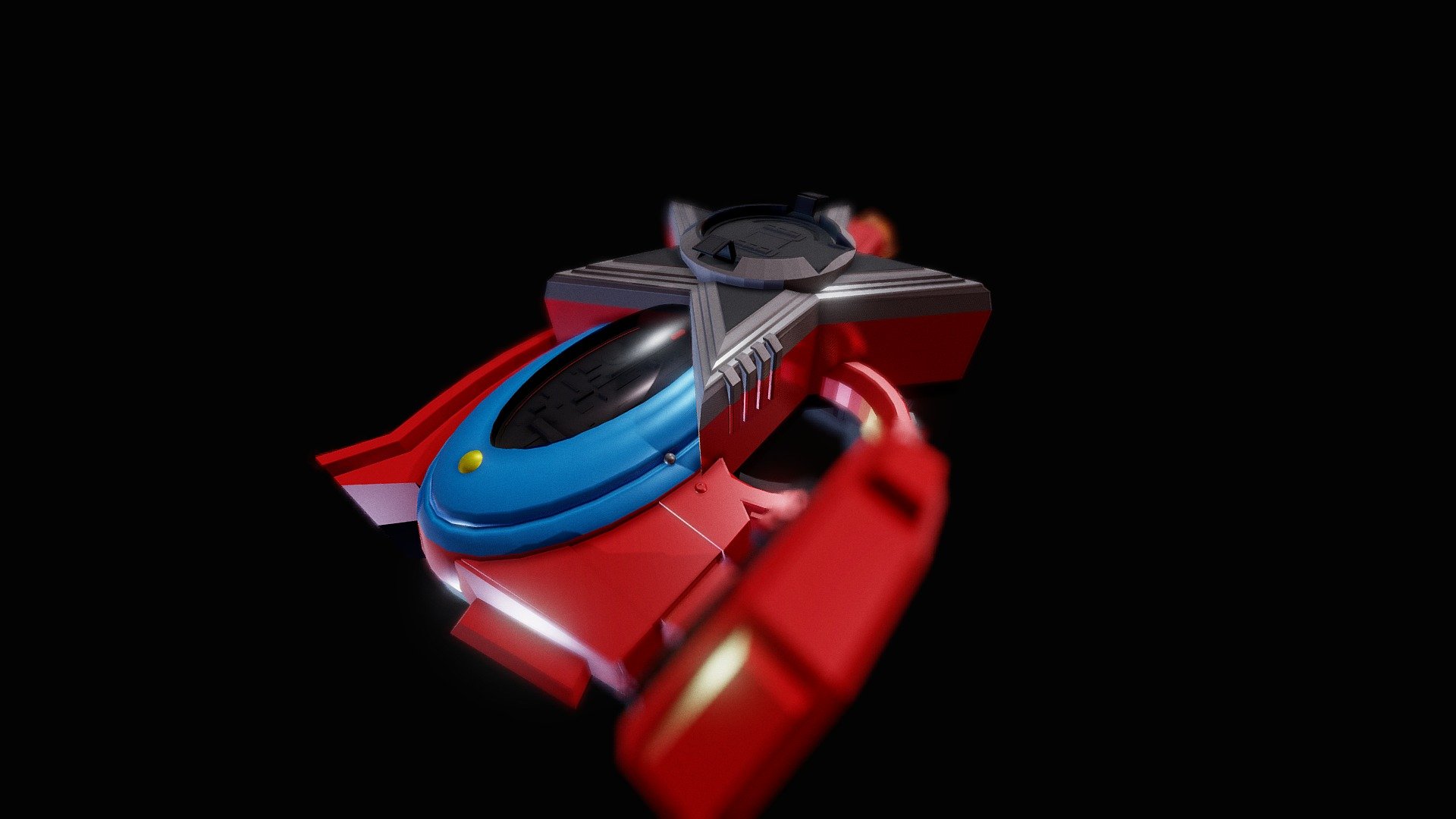 Seiza Blaster (セイザブラスター Seiza Burasutā, lit. Constellation Blaster): The gauntlet-like transformation device which doubles as a shooting weapon. It has 6 modes and is able to utilize the collectible devices, the Kyutama.
Model Created using Blender - Seiza Blaster - Download Free 3D model by Ahbangkun 3d model