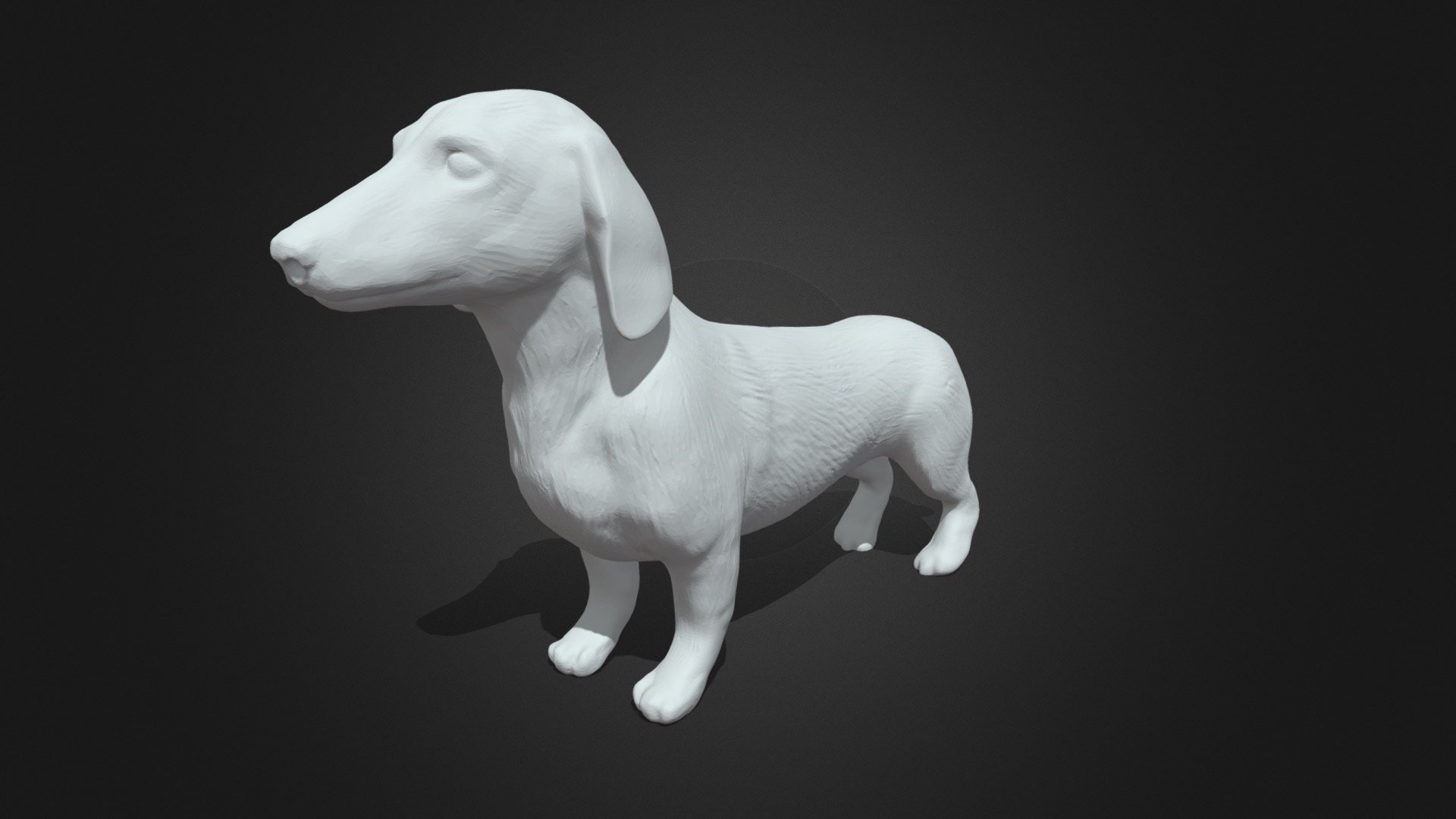 Dachshund 3d printing model - Dachshund 3d printing model - 3D model by llllline 3d model