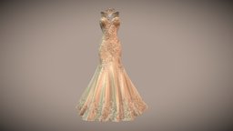 High Neck Mermaid Dress