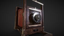 Vintage Kodak view camera vintage, lens, view, camera, old, kodak, substancevibtage, olda, substancepainter, wood