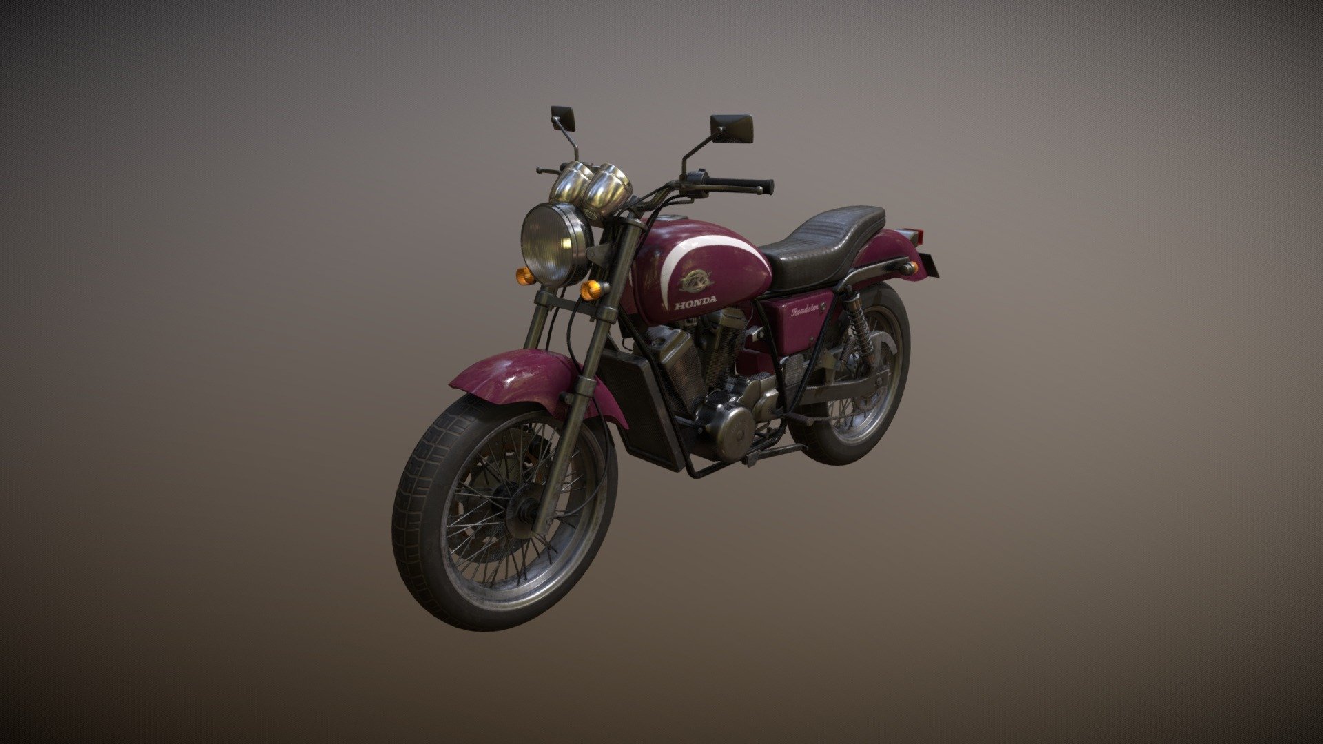 My honda vrx400 3d model made with blender and textured with substance painter - Honda VRX400 - 3D model by Denis_Niko (@denisniko) 3d model
