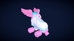Roller Skate With Wings vr, virtualreality, googleblocks, lowpoly