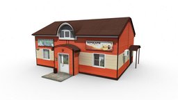 Grocery store exterior, russia, supermarket, outdoor, denlog, building, shop