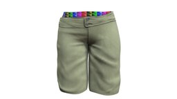 Female Over Knee Short Pants short, green, rebel, , fashion, knee, girls, clothes, pants, different, combat, womens, over, colorful, wear, length, underpants, khaki, showing, cool, pbr, low, poly, sci-fi, futuristic, female