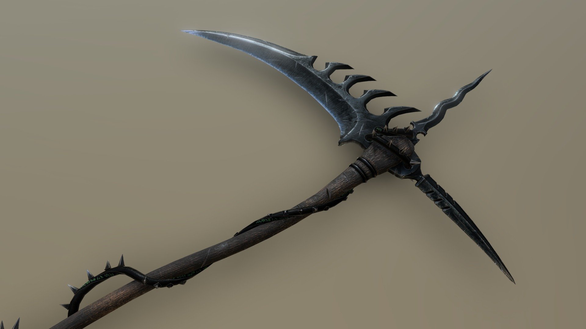 Game-ready asset - Scythe - 3D model by The5 3d model