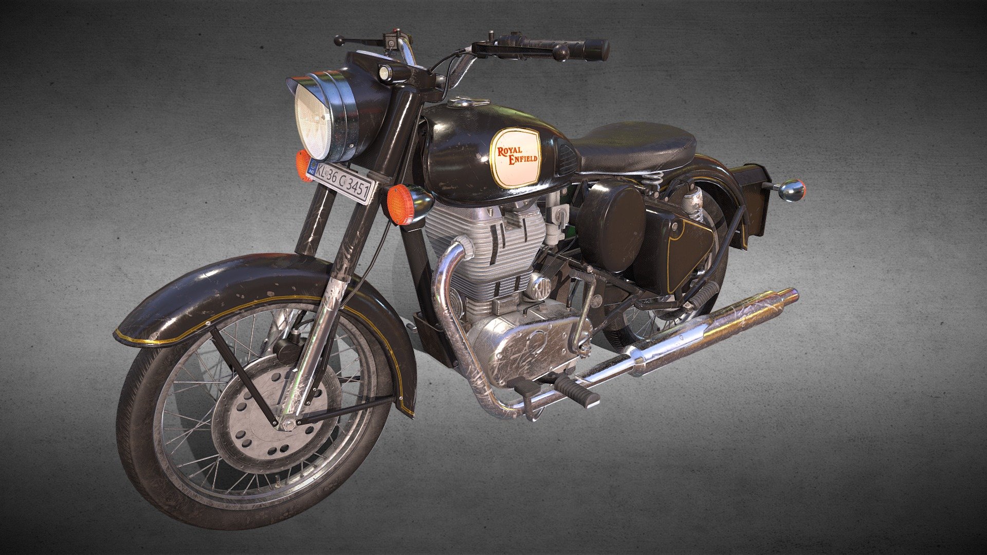 Royal Enfield - Royal Enfield - 3D model by Bibin.Michael 3d model