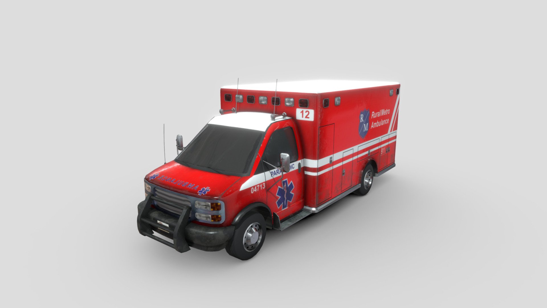 A bit older model of mine, made as an asset for top-down game 3d model