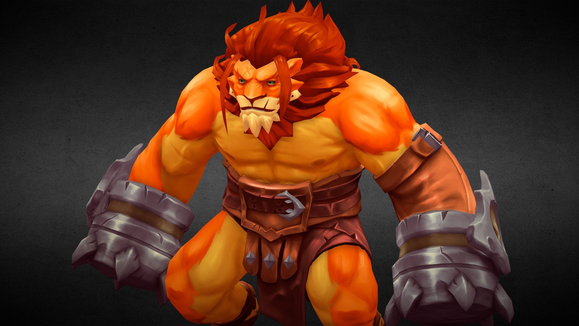 An excersice for texturing in substane painter, still learning long way to go - Llionus Maximus. (Timur Shevtsov OC) - 3D model by oswaldo.madrid2012 3d model