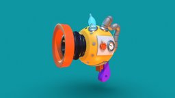 Cartoon weapon exercise weapon, cartoon, gun