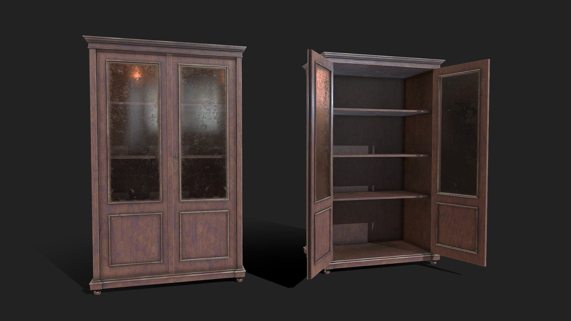 2048x2048 texture packs (PBR Metal Rough, Unity HDRP, Unity Standard Metallic and UE):

PBR Metal Rough: BaseColor, AO, Height, Normal, Roughness and Metallic;

Unity HDRP: BaseColor, MaskMap, Normal;

Unity Standard Metallic: AlbedoTransparency, MetallicSmoothness, Normal;

Unreal Engine: BaseColor, Normal, OcclusionRoughnessMetallic;

The package also has the .fbx, .obj and .dae file 3d model