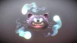 Wizards Companion and the Orbs wizard, sketchfabweeklychallenge, substancepainter, substance, blender, witch