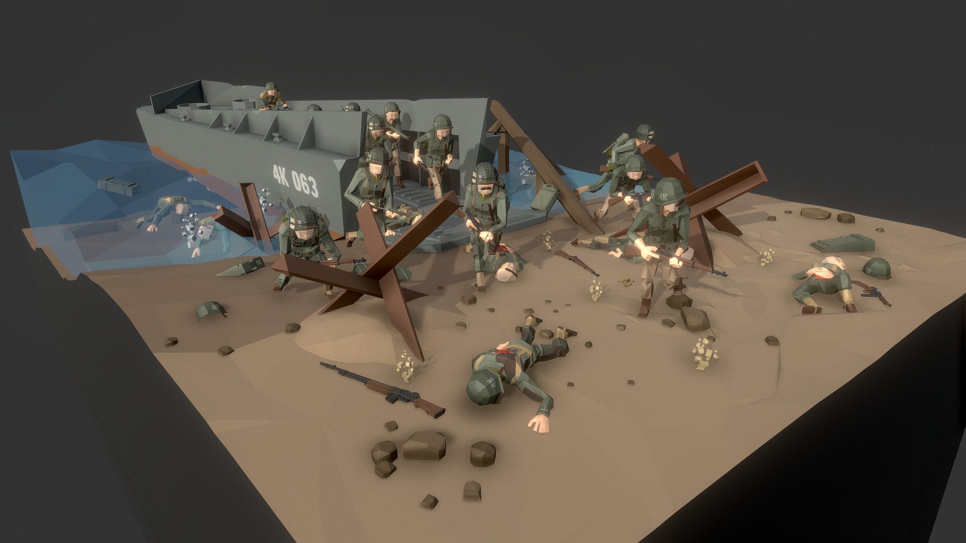 To celebrate 4,000 followers we whipped up this cool little scene from POLYGON - War 

See the full trailer here: https://www.youtube.com/watch?v=y3F8F4Bt7kQ - POLYGON - War 4K Commemorative - 3D model by Synty Studios (@syntystudios) 3d model