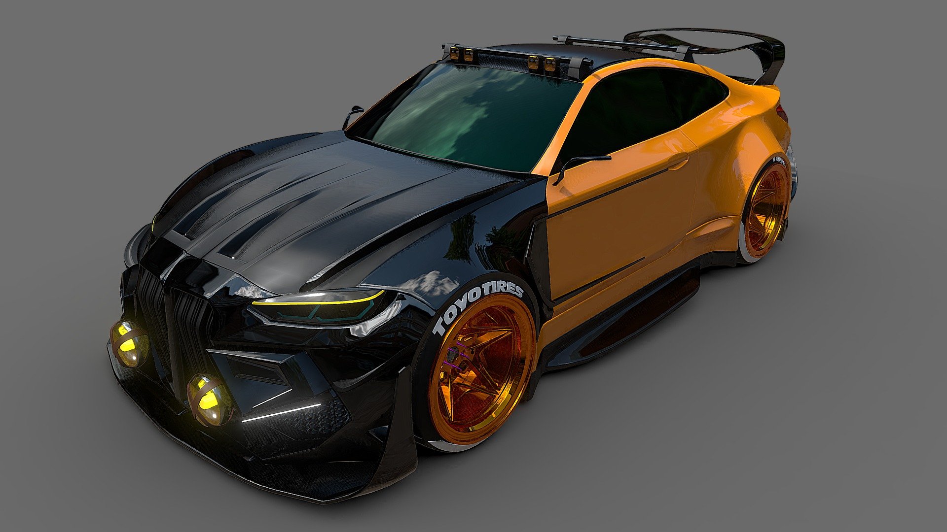 This is a CONCEPT BMW  . This asset was modelled in maya and textured in Substance painter. To see more Work please visit my instagram profile : https://www.instagram.com/art.rajat/?hl=en Stay tuned for more exciting upcoming 3D models .... &amp; feel free to suggest what you want to get next 3d model